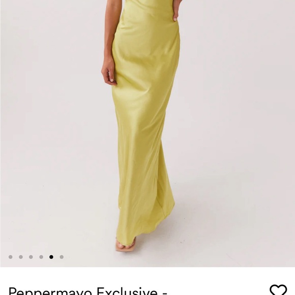 COPY - Peppermayo Exclusive - Raylie Cut Out Maxi Dress - Chartreuse - Picture 1 of 6